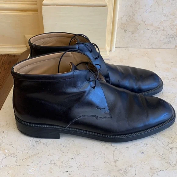 Salvatore Ferragamo | Shoes | Ferragamo Black Shoe Boots  display picture 3